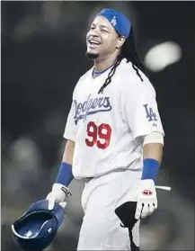  ?? Lori Shepler Los Angeles Times ?? MANNY RAMIREZ helped make the Dodgers a World Series contender after being acquired from the Boston Red Sox in 2008.