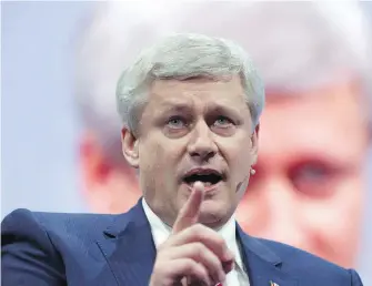  ??  ?? Former prime minister Stephen Harper speaks at the American Israel Public Affairs Committee policy conference in Washington, D.C., in 2017. Harper is reportedly planning a trip to the White House next week, bucking convention by not informing the...