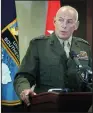  ?? JOSE A. IGLESIAS/MIAMI HERALD ?? Marine Corps Gen. John F. Kelly holds a press conference June 4, 2013 in Doral, Fla. Donald Trump picked Kelly to lead the Homeland Security Department.