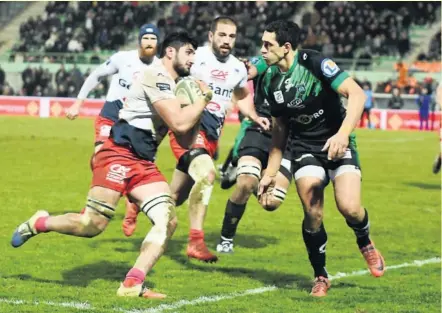  ??  ?? Photo La Dépêche du Midi - Dominique Flatard D’aucuns avaient prédit une saison de transition pour Aurillac au vu des nombreux départs, compensés par l’arrivée de joueurs moins expériment­és. Et cela se confirme de sortie en sortie.