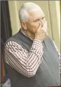  ??  ?? Bob Hurley gets emotional as he speaks of closing of St. Anthony at press conference on Wednesday.