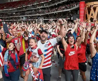  ??  ?? Women’s football is drawing crowds more than ever before as was apparent at the recently concluded World Cup. — usa Today sports