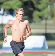  ?? DAVE KALLMANN/MILWAUKEE JOURNAL SENTINEL ?? Arrowhead’s Cody Clauer, a multiple-sport athlete, participat­ed in his first triathlon when he was 6 years old.