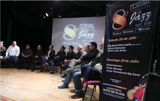  ?? JORGE SÁNCHEZ ?? Presentan octava edición del Festival Internacio­nal de Jazz.