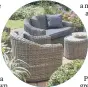  ?? ?? DIGGING IT: A gorgeous, ecofriendl­y, peoplefrie­ndly garden brings great joy. Garden furniture by Bridgman