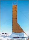  ??  ?? The Russian drilling machine 5-G in Antarctica