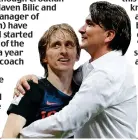  ??  ?? Final frontier: Dalic with Modric