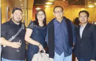  ??  ?? (From left) The Bellevue Manila managing director Patrick Chan, B Hotel QC sales director Rowena Esteban, Johnny Chan and B Hotel QC hotel manager Carlo Librea.