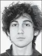  ?? FBI ?? DZHOKHAR Tsarnaev, sentenced to death in Boston Marathon bombing, could get a life term.