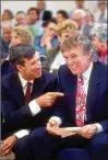  ?? THE PALM BEACH POST 1993 ?? Paul Rampell (left) filed paperwork in 1993 asking Palm Beach to allow Trump to turn Mar-a-Lago into a private club.