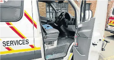  ?? Picture: KWAZULU NATAL EMERGENCY MEDICAL SERVICES ?? STOP ATTACKS: A reader speaks out against attacks on paramedics and ambulance personnel