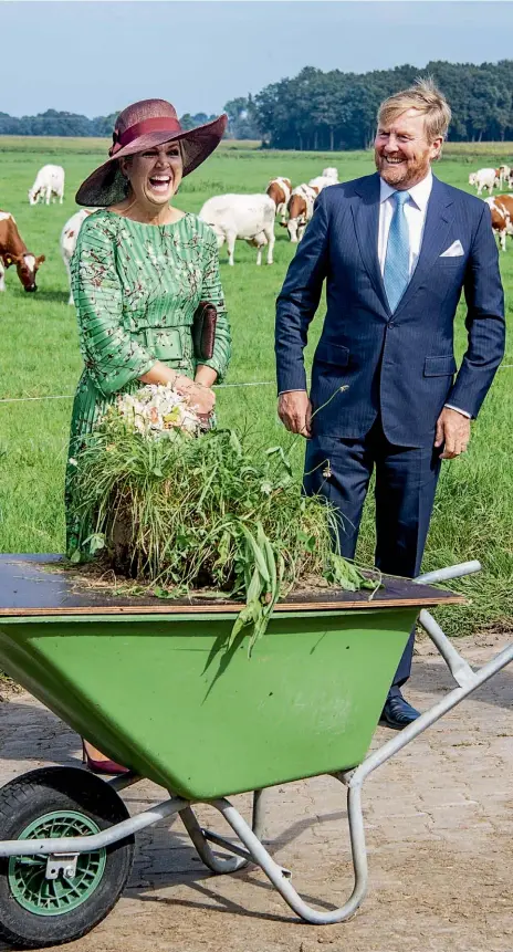  ??  ?? “Llevó un vestido verde estampado con flores de almendro, de Natan, con pamela by Delvigne y altos tacos de Rossi, en tono bordó”.
La royal, como la mostró guacamouly.com recorrió los campos del Municipo de Deventer con un outfit de exquisita sofisticac­ión.