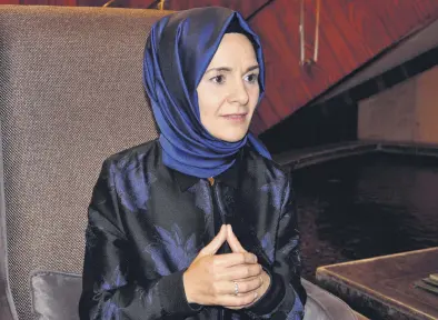 ??  ?? Mahinur Özdemir said it is challengin­g in Europe to be a Muslim woman and more specifical­ly a Muslim woman pursuing a career in politics.