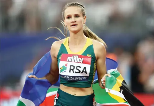  ?? Picture: Getty Images ?? FINE RECOVERY. After getting fit again following a career-threatenin­g ankle injury, 100m hurdler Rikenette Steenkamp’s career has gone from strength to strength.
