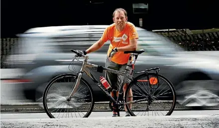  ??  ?? Cycling Action Network spokespers­on Patrick Morgan says safety measures on trucks are optional in New Zealand.