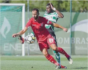  ??  ?? Rui Miguel já leva quatro golos marcados, esta época, no campeonato