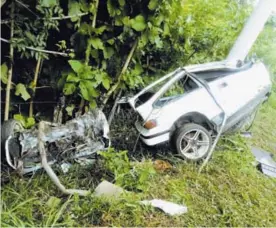  ?? ÁLVARO DUARTE ?? Ni para repuestos, la destrucció­n del carro fue total.