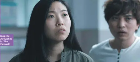  ??  ?? Surprise! Awkwafina in ‘The Farewell’