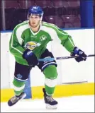  ?? JOE FRIES/Penticton Herald ?? Co-captain Grant Cruikshank practises on Thursday at the SOEC. The speedy forward makes his season debut tonight as the Penticton Vees play their home opener against the West Kelowna Warriors.