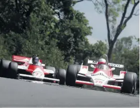  ??  ?? There was a blast from the past at Oulton Park with a pair of Mclarens