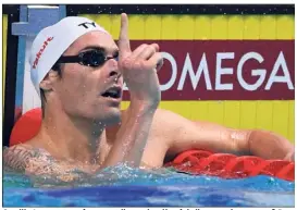  ?? (Photo AFP) ?? Camille Lacourt transforme­ra-t-il une dernière fois l’eau en champagne ? Rendez-vous ce soir au départ de la finale du  m dos.