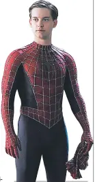 ??  ?? TOBEY MAGUIRRE Para muchos él ha sido el mejor Spiderman hasta la fecha. Maguirre dio vida a Peter Parker en las tres primeras películas sobre el arácnido superhéroe.