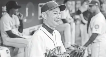  ?? JOE NICHOLSON/USA TODAY SPORTS ?? Ichiro Suzuki, 45, is back after signing a minor league contract. Seattle will see what the legendary outfielder has left in the tank.