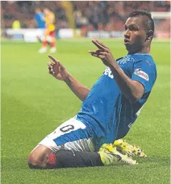  ?? Picture: PA. ?? Pedro Caixinha has warned frontman Alfredo Morelos to keep a lid on his emotions during the Old Firm clash.