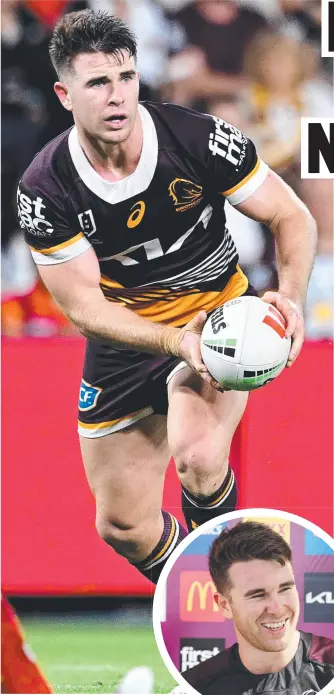  ?? ?? Jock Madden is looking to secure the Broncos’ No.7 jersey once Adam Reynolds retires at the end of 2025.