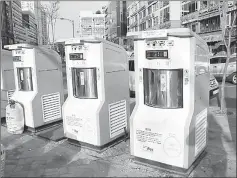  ??  ?? Machines for the rubbish removal system in Songdo allow waste to be transporte­d using a vacuum-powered system.