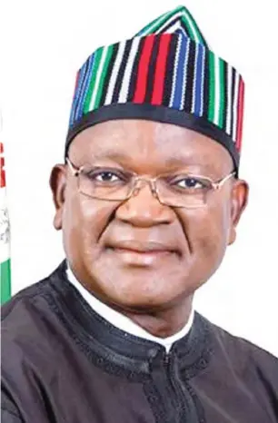  ??  ?? Governor Samuel Ortom of Benue State