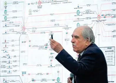  ?? FOTO: ?? ILÍCITO.
ESPECIAL
Pablo Gómez, titular de la UIF, explicó las triangulac­iones de dinero público para empresas.