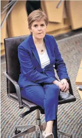  ?? PHOTO: JANE BARLOW/PA WIRE ?? Second time lucky: ‘I’m going to seek the authority for a legal referendum in May,’ said the SNP leader.