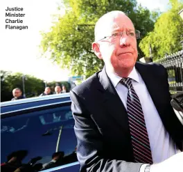  ??  ?? Justice Minister Charlie Flanagan