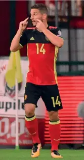  ?? AP ?? Dries Mertens, 30 anni, attaccante del Belgio