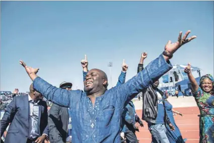  ??  ?? Higher ambition? Tshwane mayor Solly Msimanga says he wants to see out his term, but he is being touted in DA circles as being key to helping the party clinch control of the country’s richest province. Photo: Paul Botes