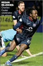  ?? ?? REGAN REJOICES: CharlesCoo­ke celebrates his winner