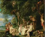  ??  ?? «Ninfas y sátiros» (1615), un cuadro de Rubens que puede verse en la muestra «Pasiones mitológica­s»