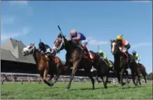  ?? PHOTO CHARLES MANN/NYRA ?? With the Saratoga Race Course in the background, the 2019meet will be extended one week, but retain its 40days of racing as announced earlier this week.