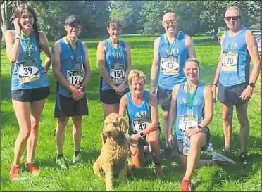 ??  ?? Ashford & District, including the winning ladies’ team, at the Badlesmere 10k