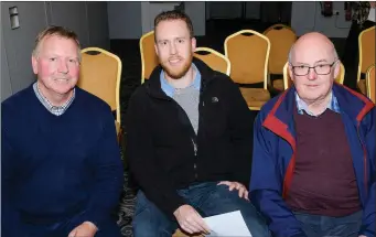  ??  ?? Boz and Fintan Quinn from Bray Bowl with Paul Kavanagh of Seasons Tourism in Newtownmou­ntkennedy.