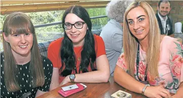  ?? Photograph­s by Heather Fowlie ?? From left, Linzie Gilchrist, Kerrie Tindall and Kelly Paddon.