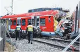  ?? FOTO: MATTHIAS BALK/DPA ?? Nach dem S-Bahn-Unglück in der Nähe von München gerät einer der beiden Lokführer ins Visier der Ermittler.