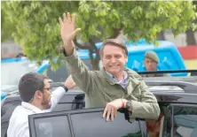  ?? AP ?? Jair Bolsonaro, presidente electo de Brasil.