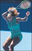  ?? JONATHAN DIMAGGIO/GETTY ?? Serena Williams, above, defeated Dayana Yastremska 6-2, 6-1 Saturday.