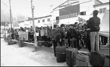  ??  ?? NIT students leave for homes even as teachers sent them messages asking them to return.