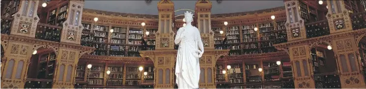  ?? JIM BYERS/FOR POSTMEDIA NEWS ?? The Library of Parliament might be the most beautiful interior space in all of Canada.