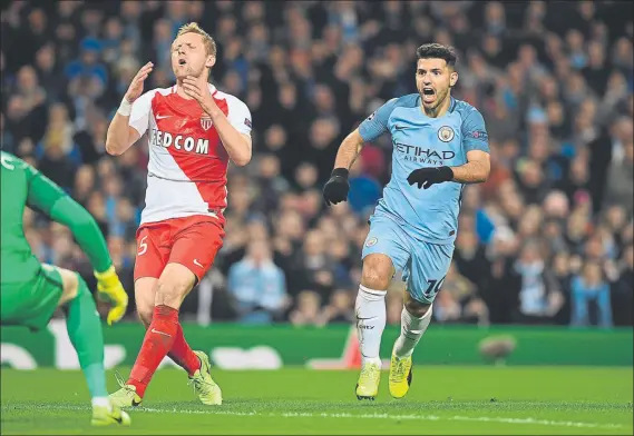  ?? FOTO: GETTY ?? Sergio Agüero fue uno de los protagonis­tas El delantero argentino firmó uno de sus mejores partidos en meses, haciendo un doblete y creando otro tanto