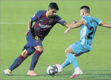  ?? FOTO: PEP MORATA ?? Luis Suárez sigue acumulando minutos tras su vuelta a los terrenos de juego