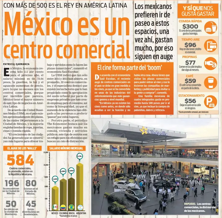  ??  ?? REFUGIO. Los centros comerciale­s, la distracció­n de los mexicanos.
